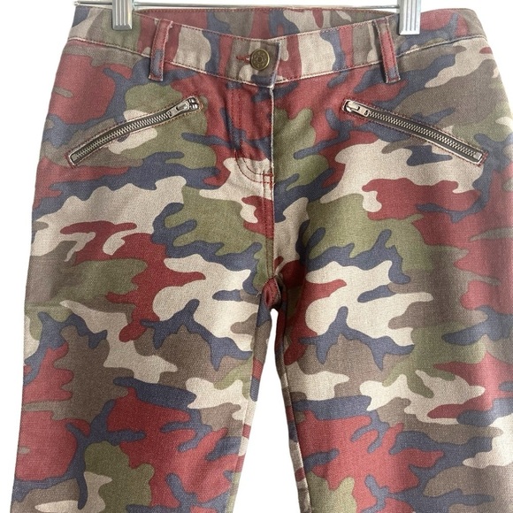 SOUER Camo  Cropped French Military Ankle Zip Designer Pants Size Small - Picture 3 of 8